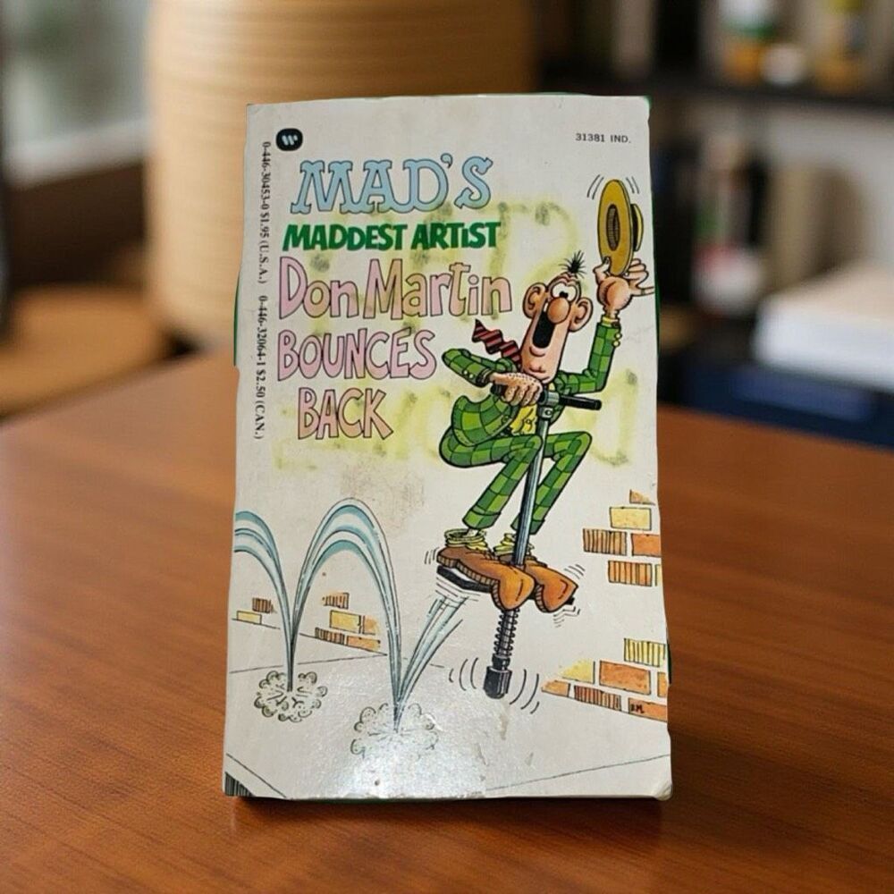 Vintage MAD's Maddest Artist Don Martin Bounces Back Comic Paperback Book